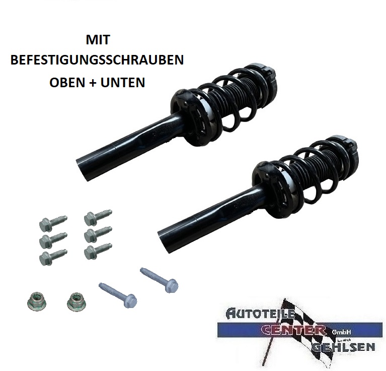2x STOSSDÄMPFER 55MM FEDERN VORNE KOMPLETT VORMONTIERT FÜR VAG